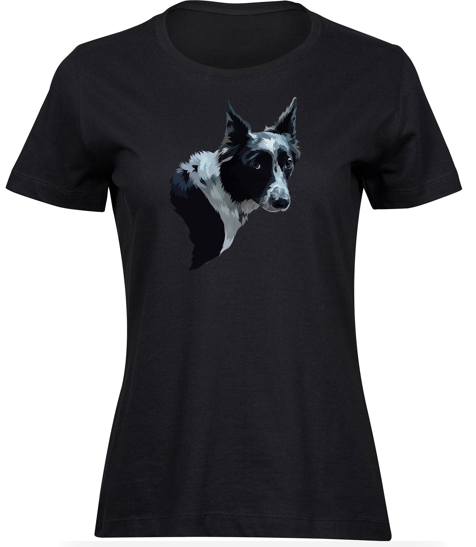 G-56 wb T-Shirts für FRAUEN GRENZCOLLIE HUND