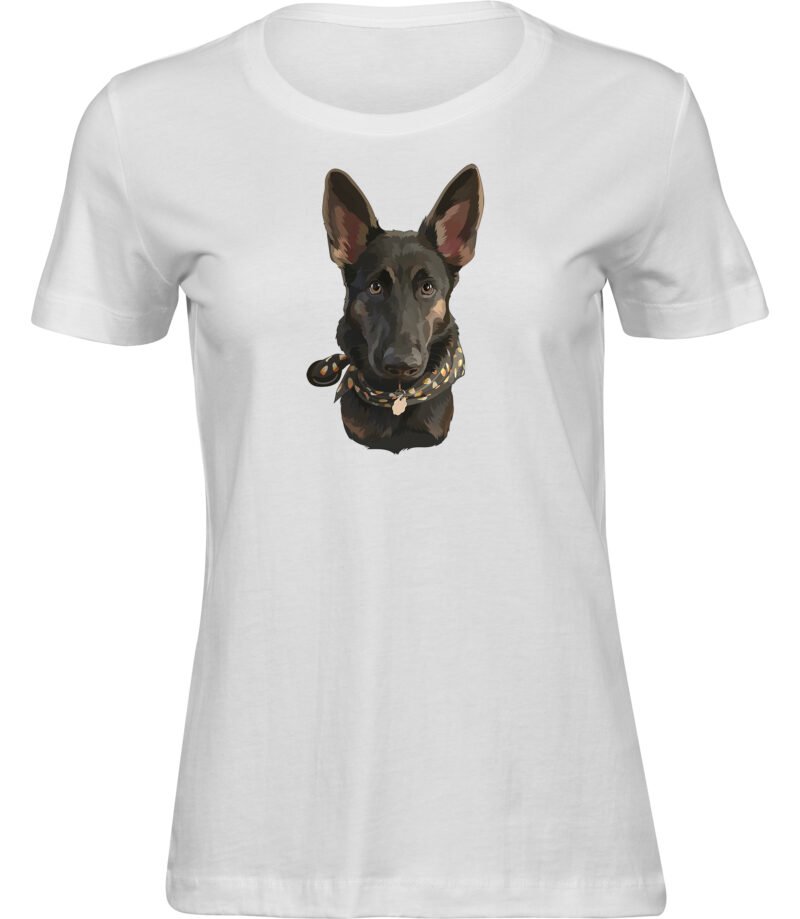 Schäferhund T-Shirt für frauen damen, süßes Hunde Haustier T-Shirt