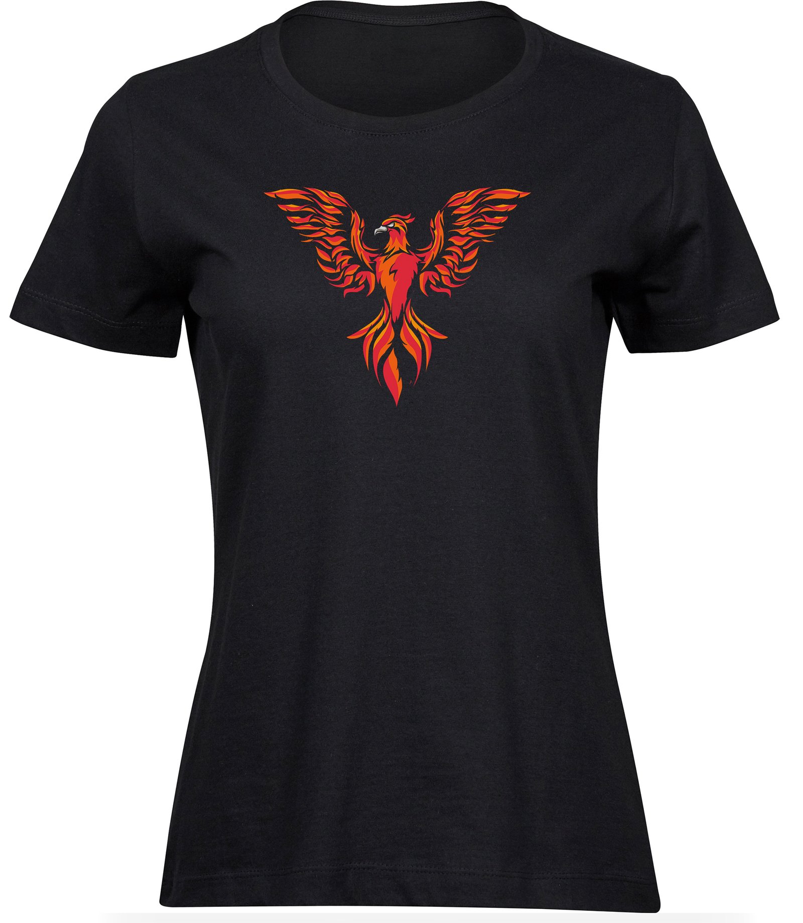 J-1 wb T-Shirts für FRAUEN STILISIERTER PHOENIX