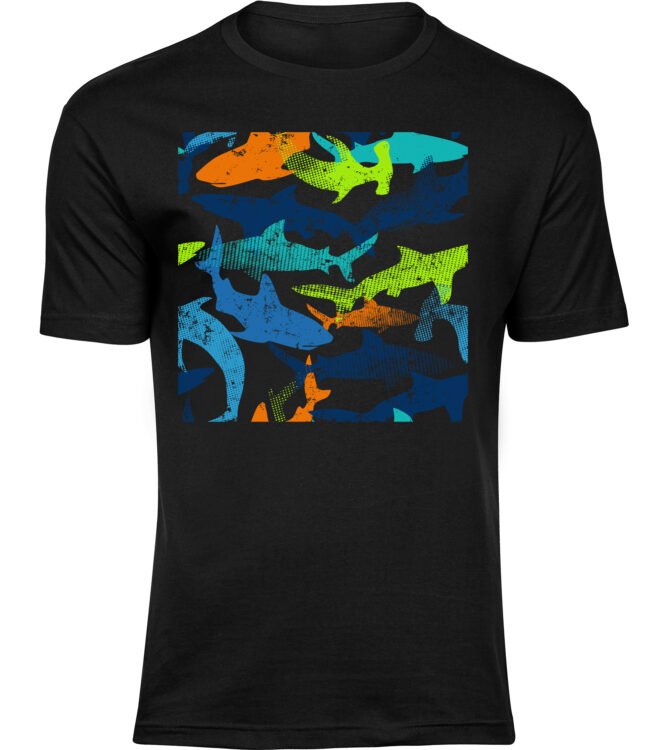 T-Shirts für HERREN FARBIGE HAIE