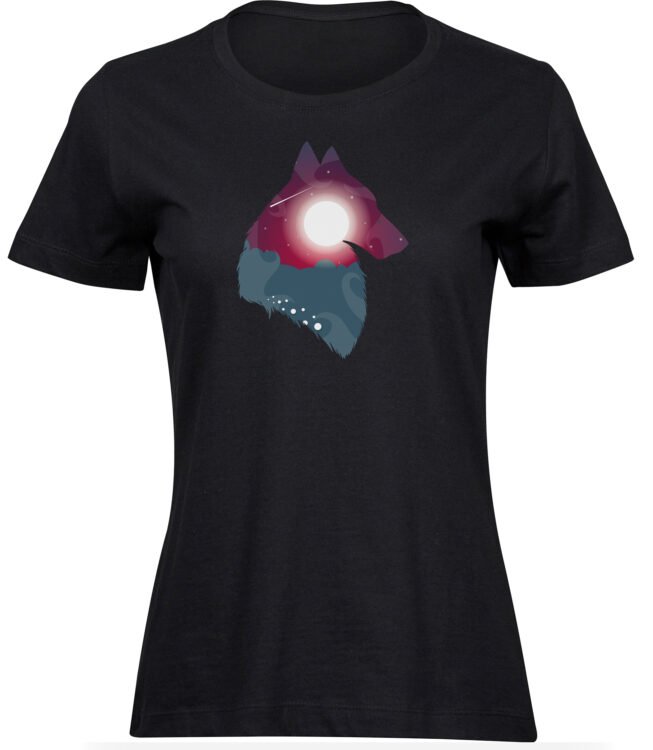 T-Shirts für FRAUEN WÖLFE NACHT
