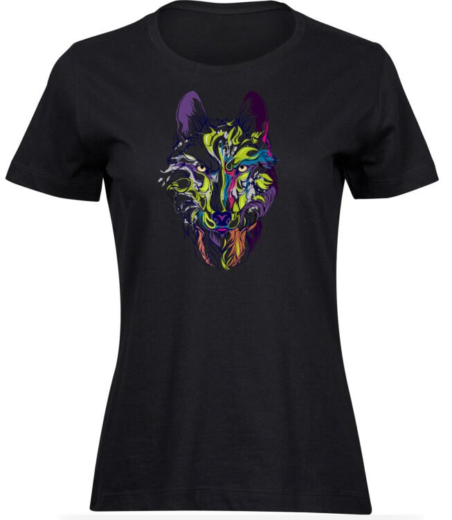 T-Shirts für FRAUEN NEON WOLF