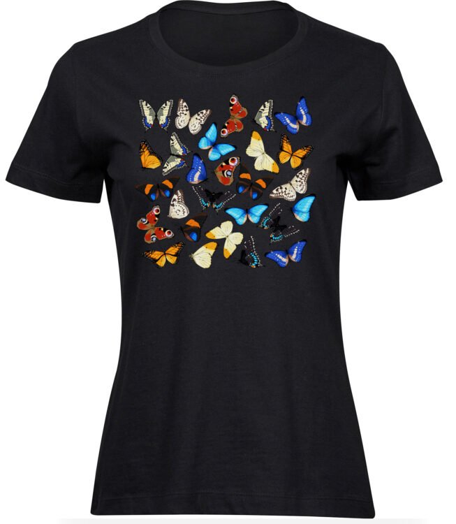 T-Shirts für FRAUEN FARBIGE SCHMETTERLINGE