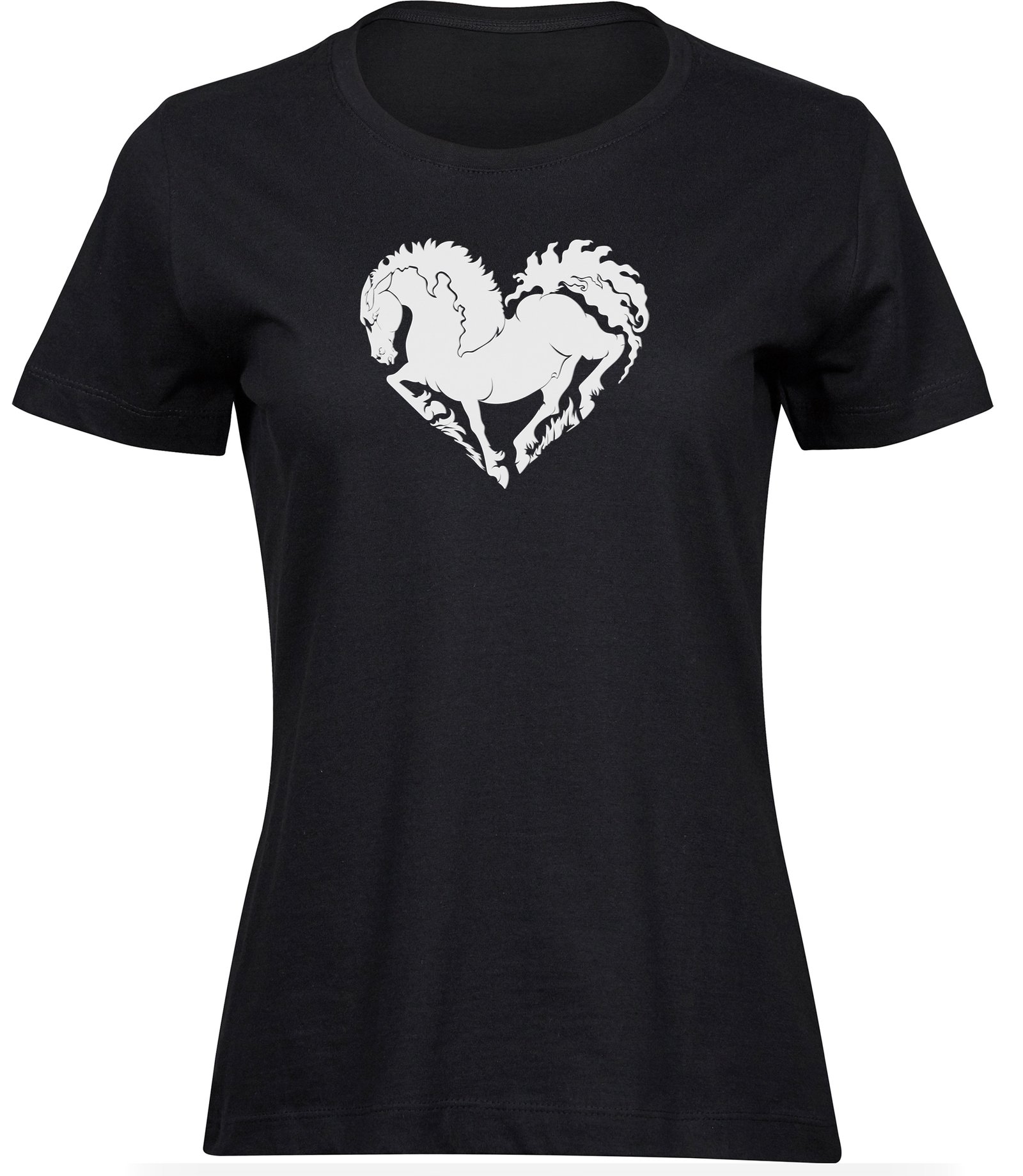 K-68 wb T-Shirts für FRAUEN LIEBE PFERD