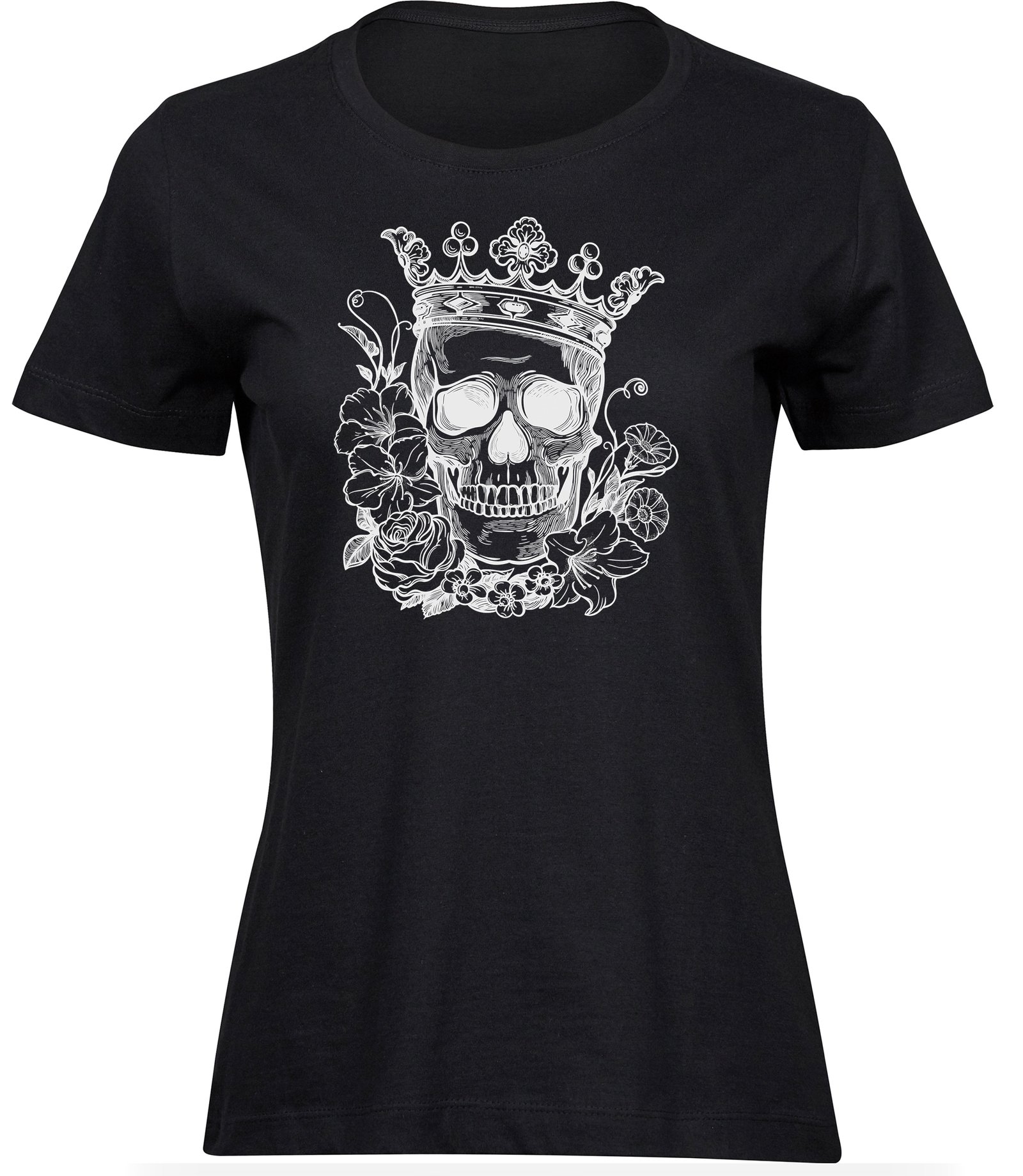 L-12 wb T-Shirts für FRAUEN SCHÄDEL MOTIV