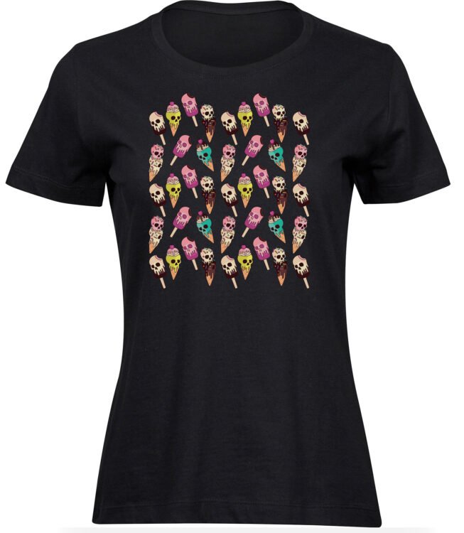 T-Shirts für FRAUEN SCHÄDEL EISCREME