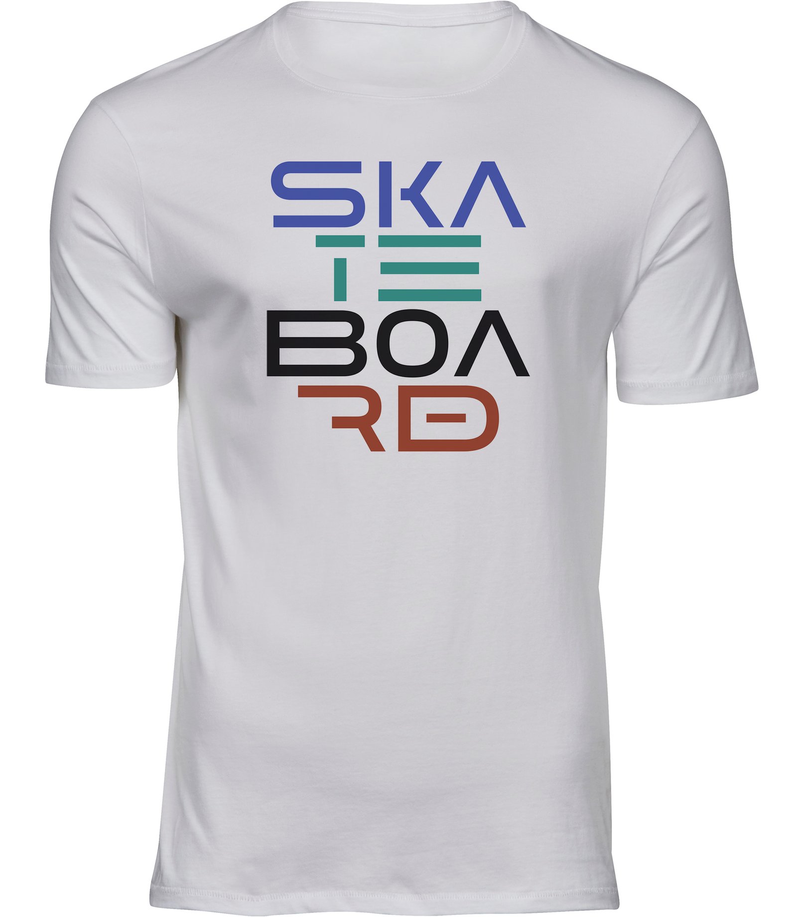 S-42 mw HERREN Weiss Tshirt SKATEBOARD