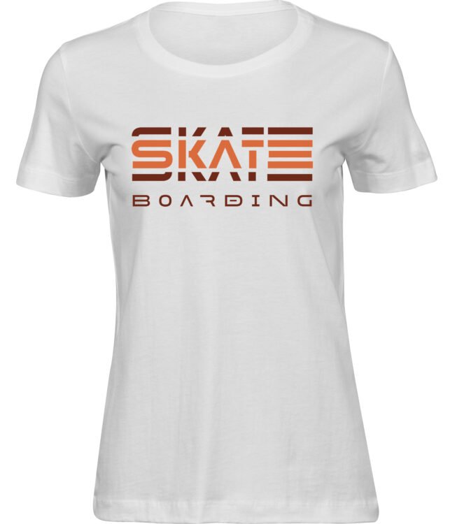 FRAUEN Weiss Tshirt 3 SKATE