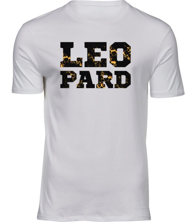T-Shirts für HERREN LEOPARD SCHRIFTZUG
