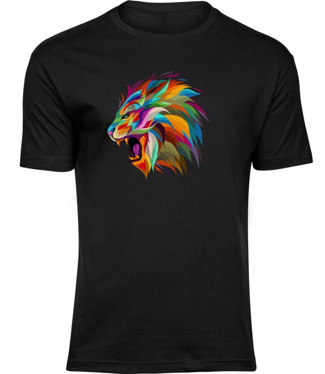 T-Shirts für HERREN FARBIGER LÖWE