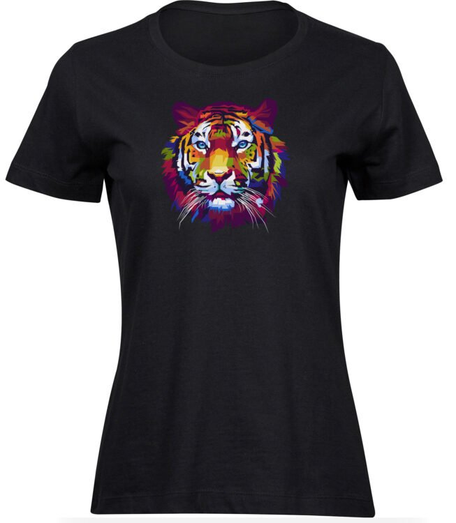 T-Shirts für FRAUEN BUNTER TIGER