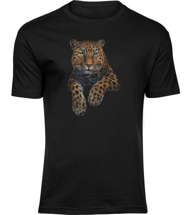 T-Shirts für HERREN ENTSPANNTER LEOPARD