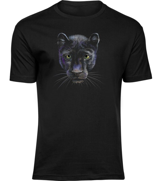 T-Shirts für HERREN SCHWARZER PANTHER