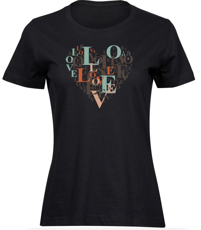T-Shirts für FRAUEN LOVE HERZ
