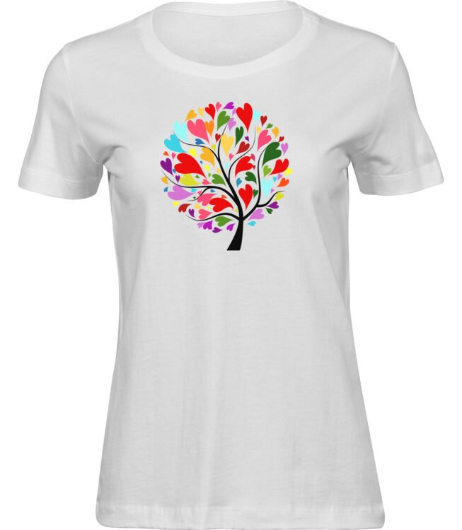 T-Shirts für FRAUEN HERZEN BAUM