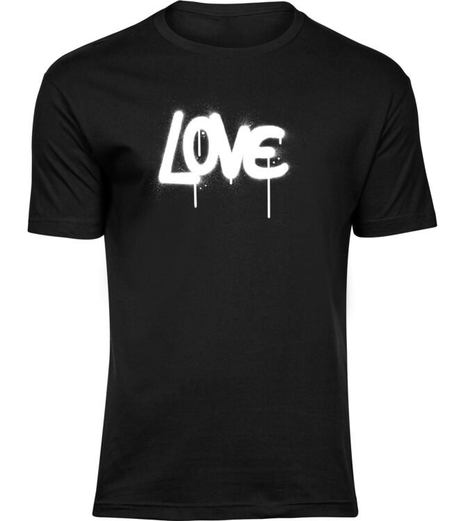 T-Shirts für HERREN LOVE INSCHRIFT
