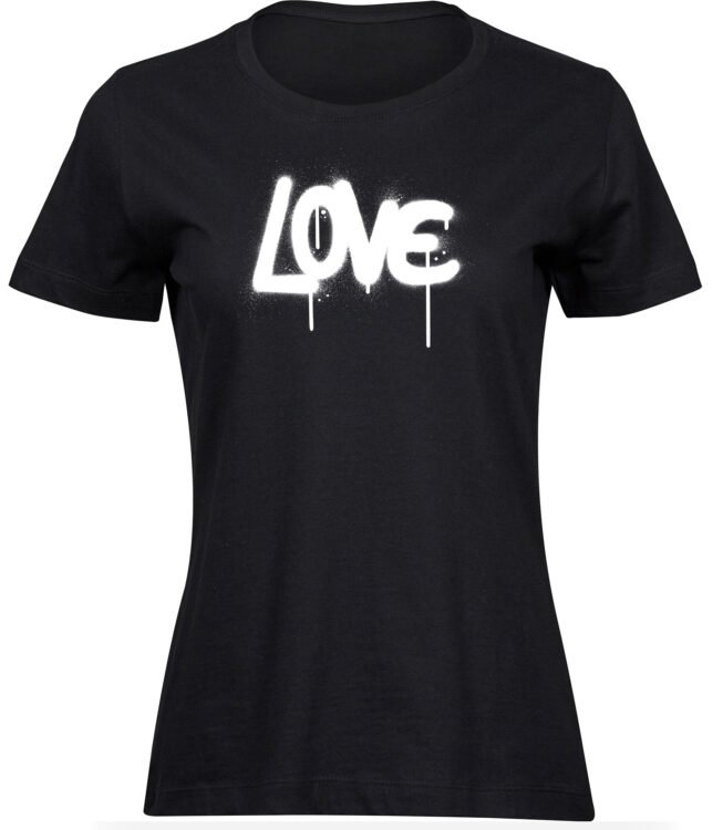 T-Shirts für FRAUEN LOVE INSCHRIFT