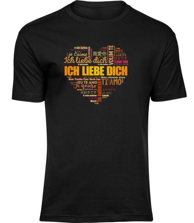 T-Shirts für HERREN ICH LIEBE DICH