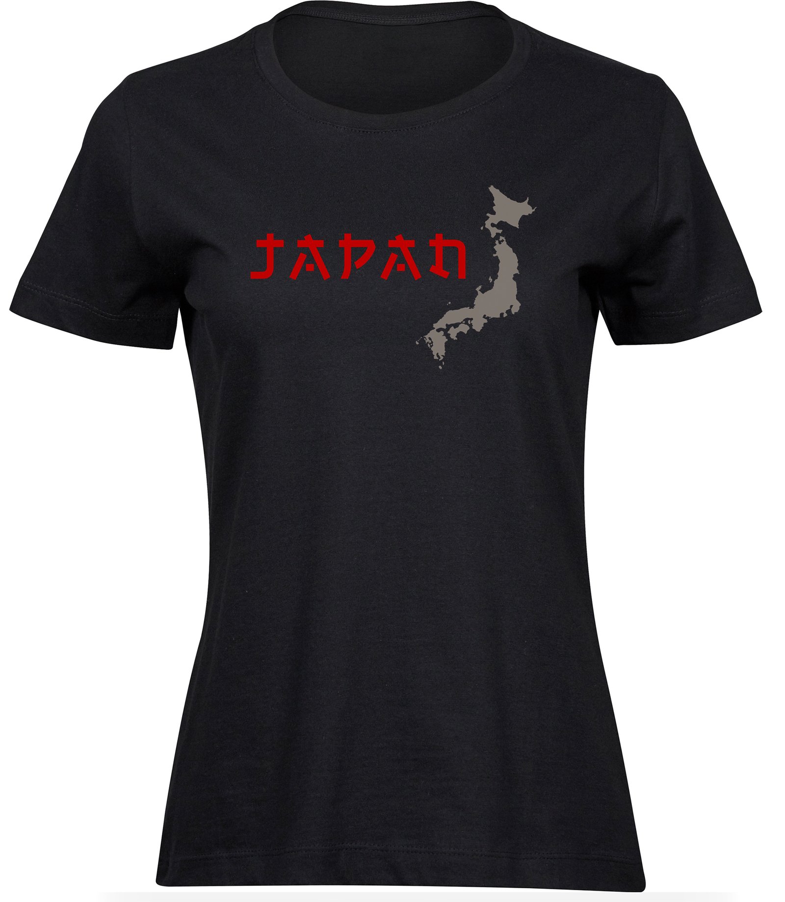 O-10 wb T-Shirts für FRAUEN JAPAN KARTE