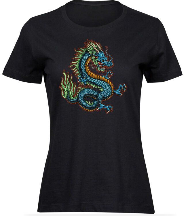T-Shirts für FRAUEN BLAUER DRACHE