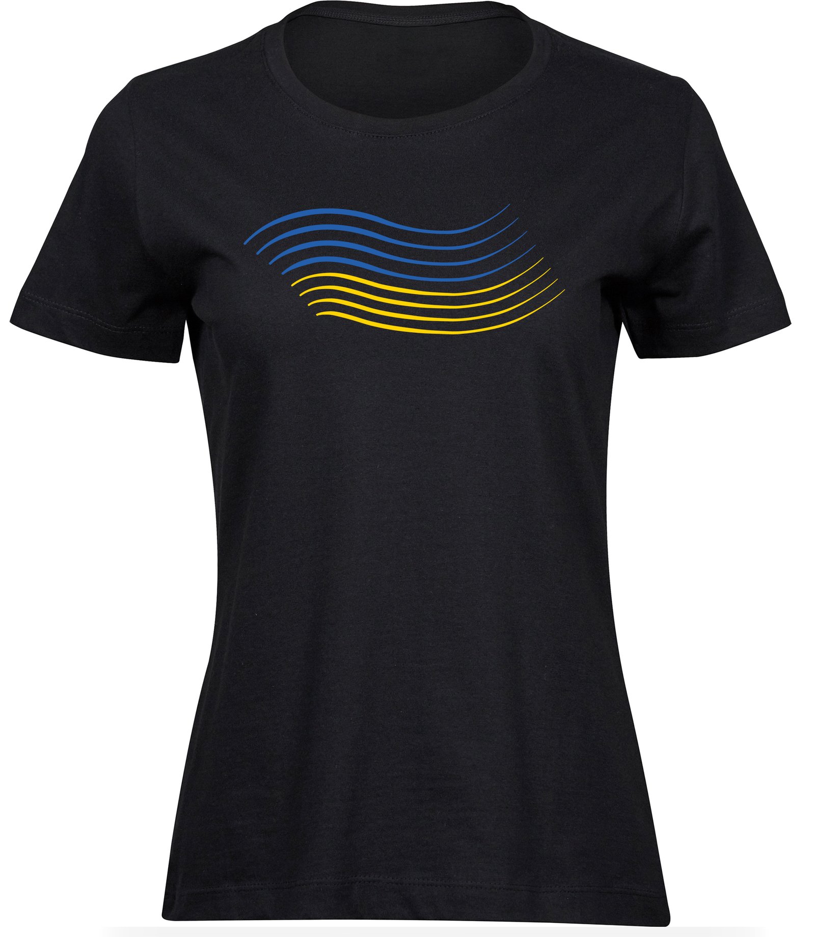 P-35 wb T-Shirts für FRAUEN FLAGGE UKRAINE
