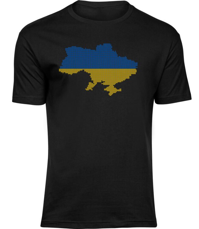 T-Shirts für HERREN UKRAINE KARTE