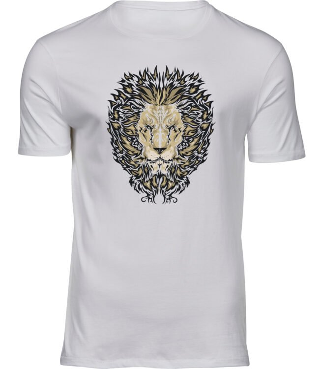 HERREN Weiss Tshirt LÖWENFLAMME