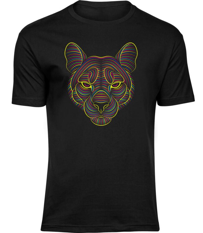 Herren Schwarz Tshirt ADELIC PANTHER