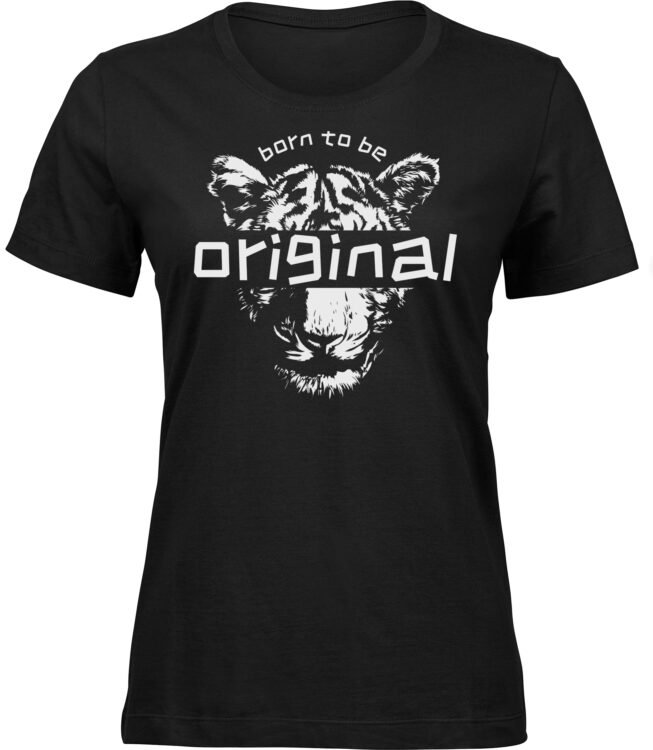 Frauen Schwarz Tshirt ORIGINAL TIGER