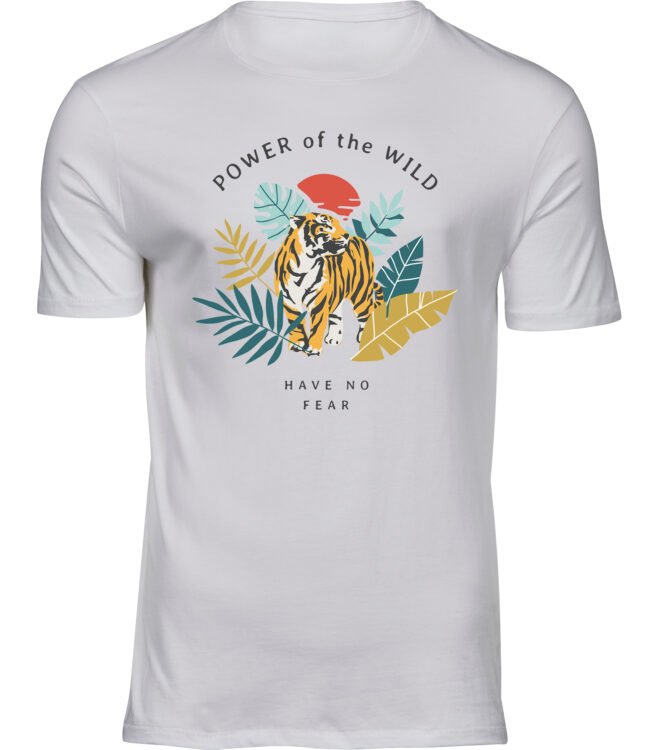 Herren Weiss Tshirt TIGERS NATUR