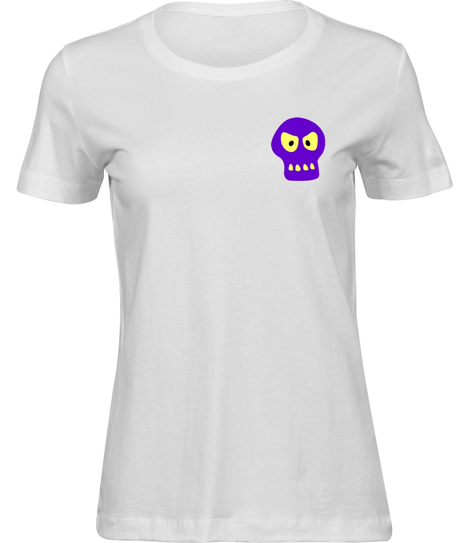 Cartoon Totenkopf T-Shirt für frauen damen lustiges Animations Schädel Tee Frauen Weiss Tshirt MODISCHER SCHÄDEL