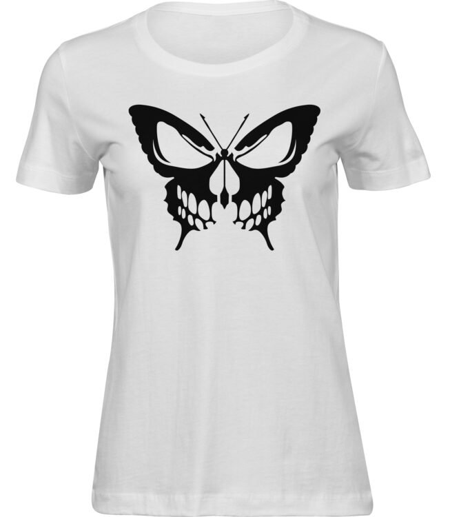 Frauen Weiss Tshirt SCETTERLING SCHÄDEL