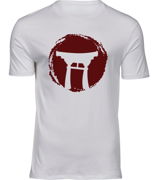 HERREN Weiss Tshirt ASIATISCHE TORE