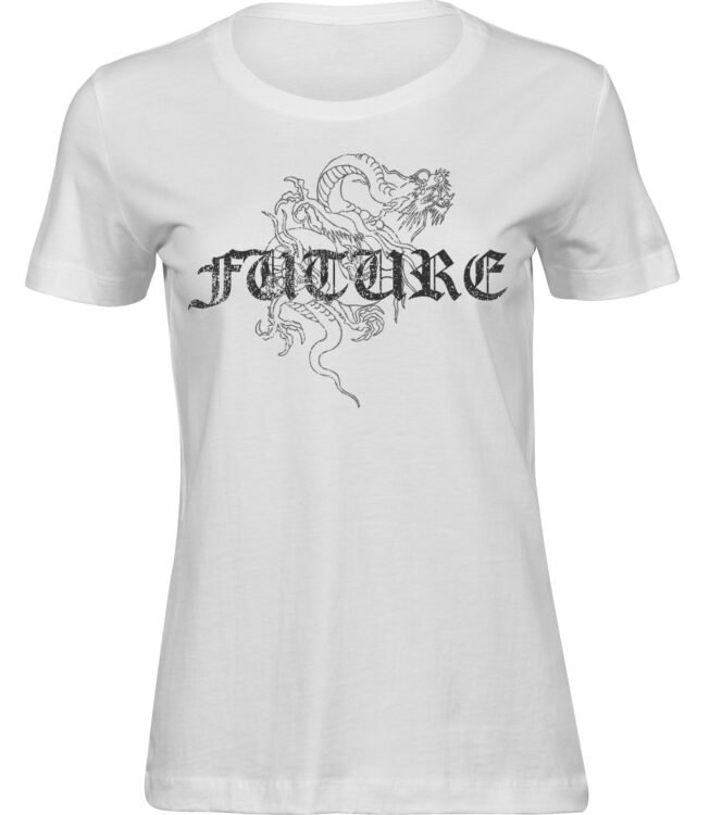 Frauen Weiss Tshirt FUTURE DRACHE