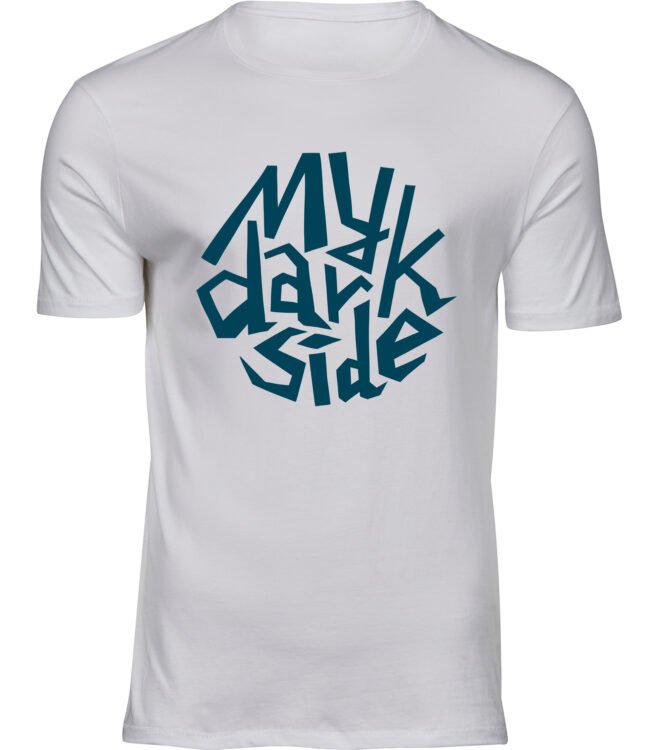 Herren Männer Weiss T-shirt MY DARK SIDE