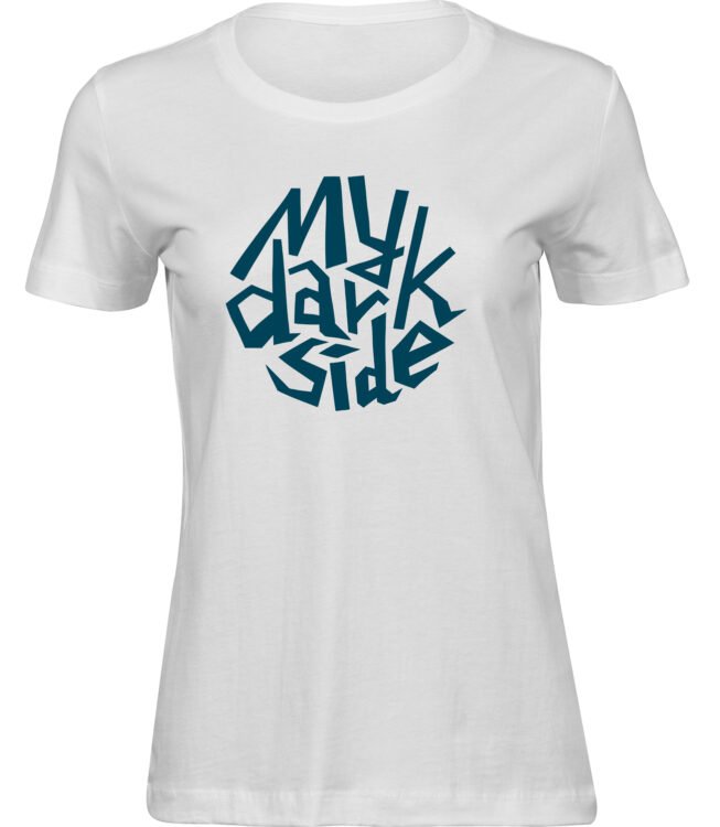 Frauen Weiss T-shirt MY DARK SIDE