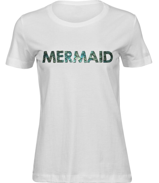 Frauen Weiss T-shirt MERMAID