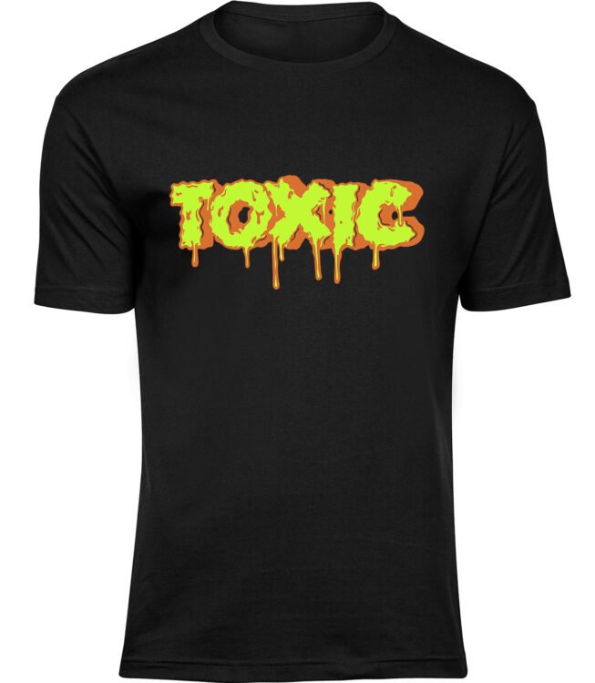 Herren Männer Schwarz T-shirt TOXIC EFFECT