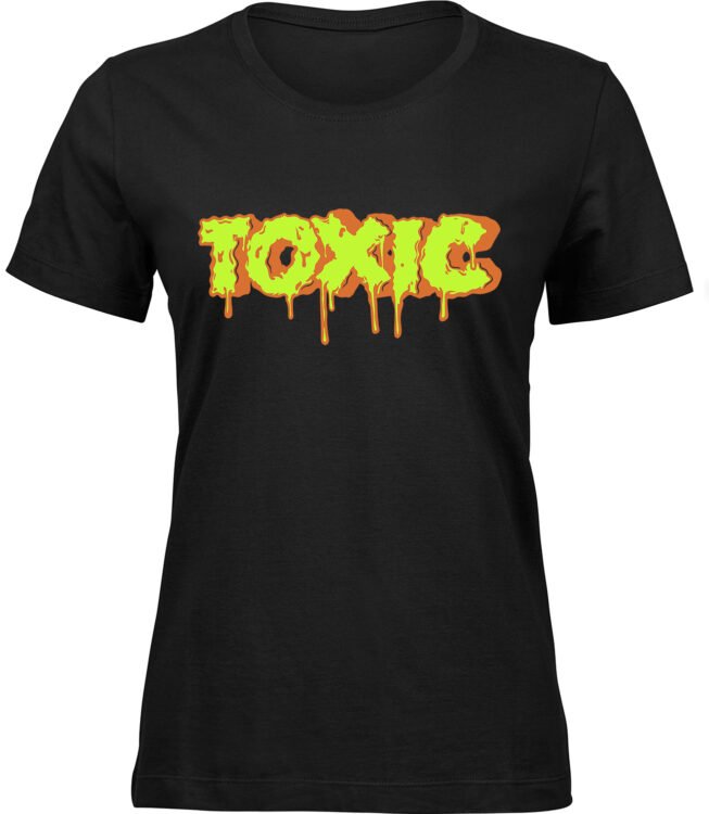 Frauen Schwarz T-shirt TOXIC EFFECT