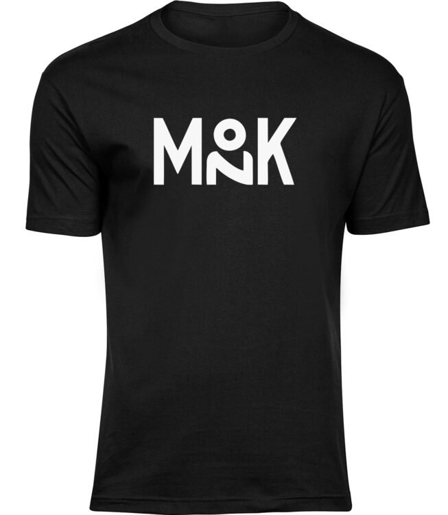 Herren Männer Schwarz T-shirt MONK