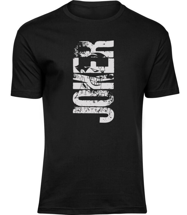 Frauen Schwarz T-shirt JOKER SCHRIFTBILD