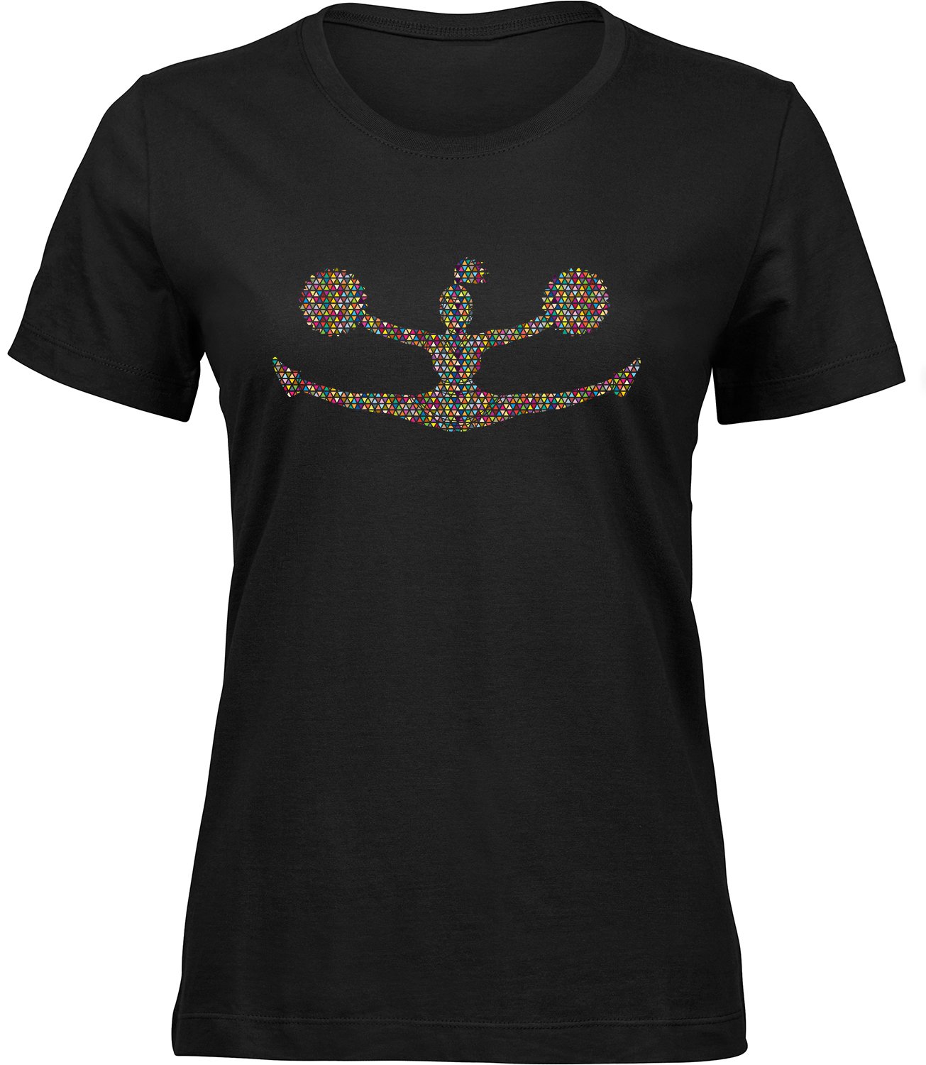 B-281 wb Frauen Schwarz T-shirt CHEERLEADER