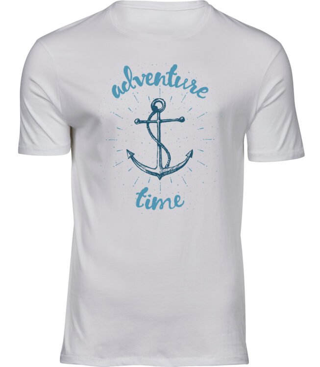 Herren Männer Weiss T-shirt ADVENTURE TIME