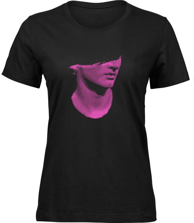 Frauen Schwarz T-shirt KEINE JUNGS