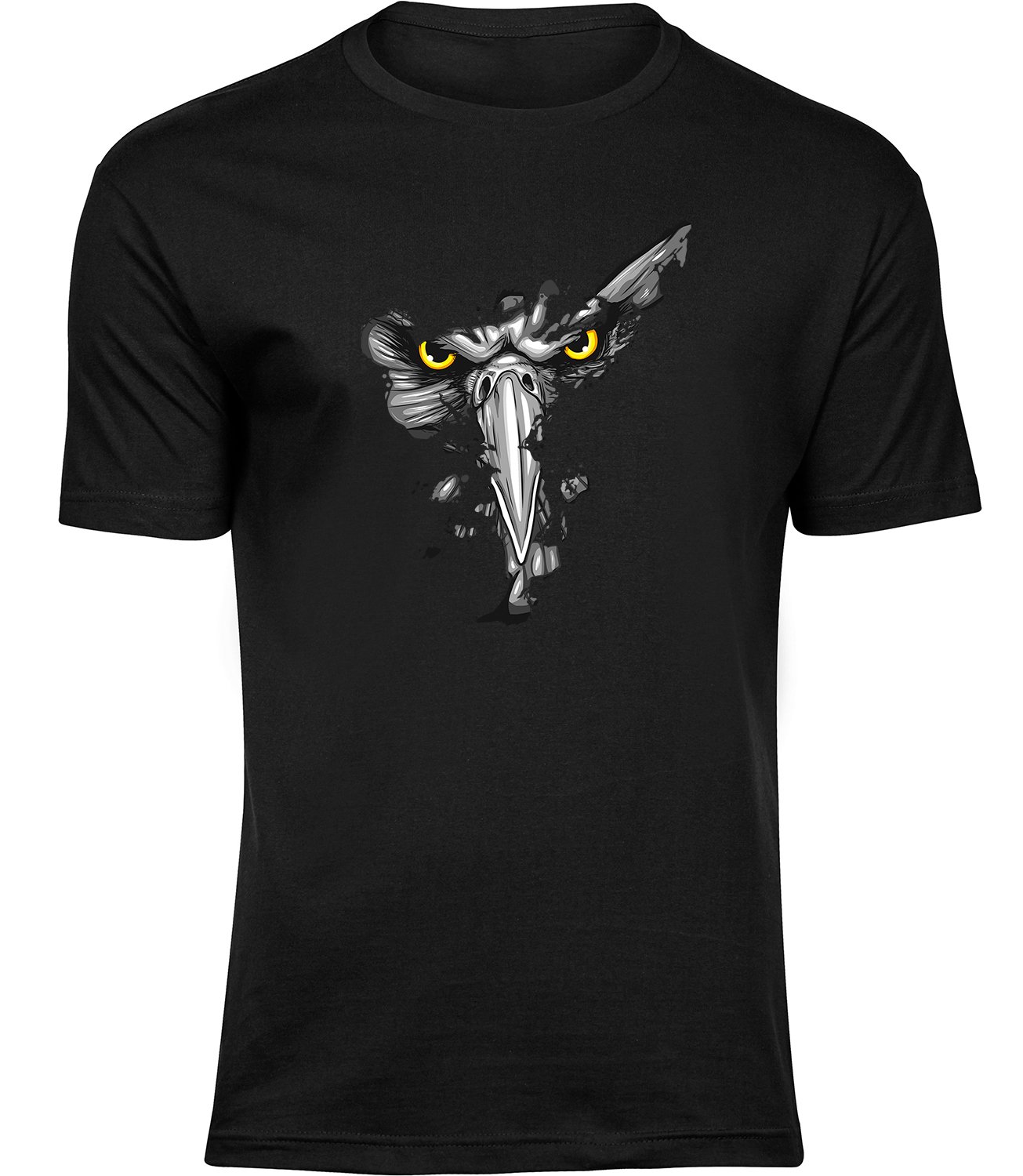 B-404 mb Herren Männer Schwarz T-shirt ADLERKÄMPFER