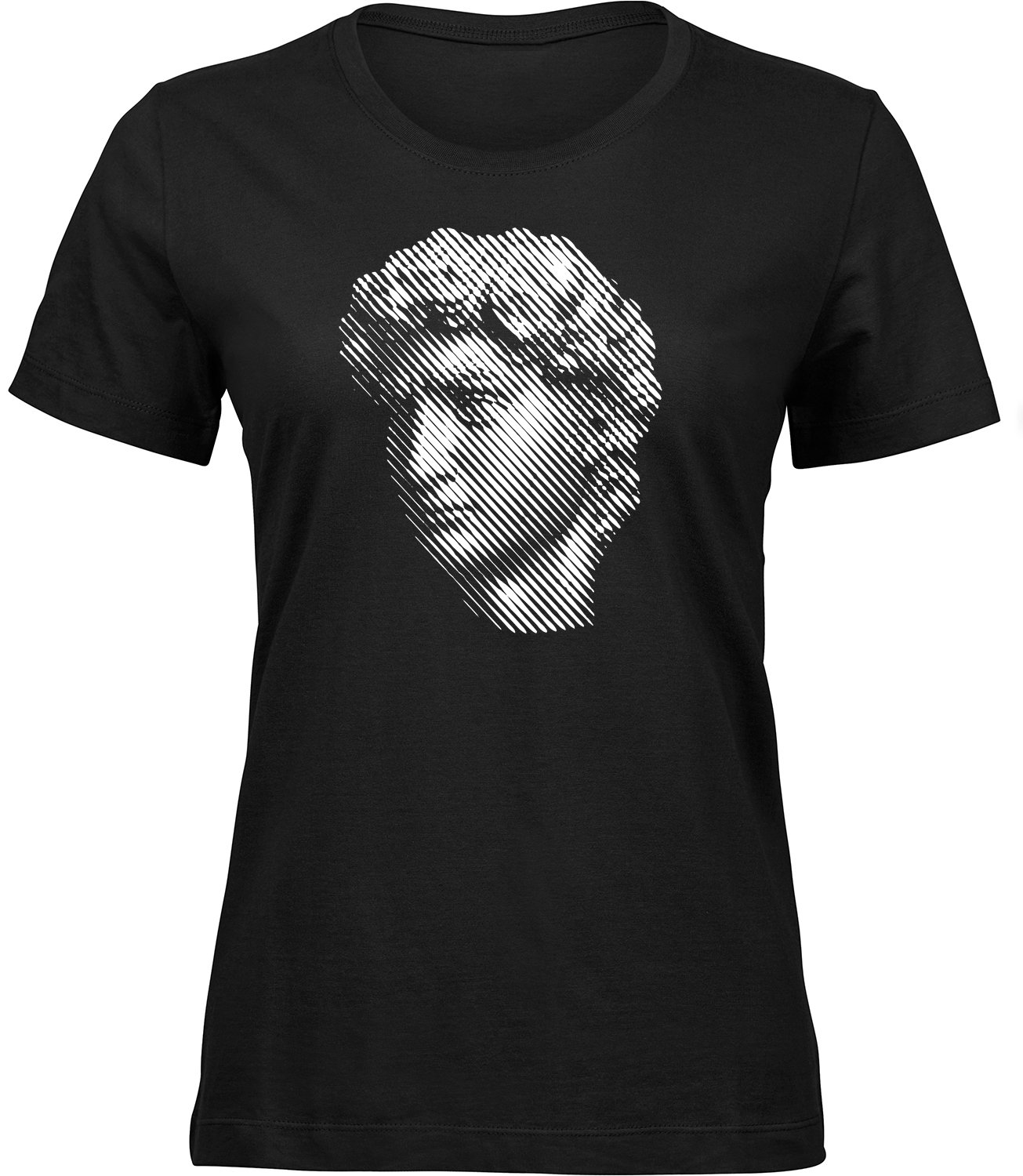 B-430 wb Frauen Schwarz T-shirt SKULPTUR DAVIDS