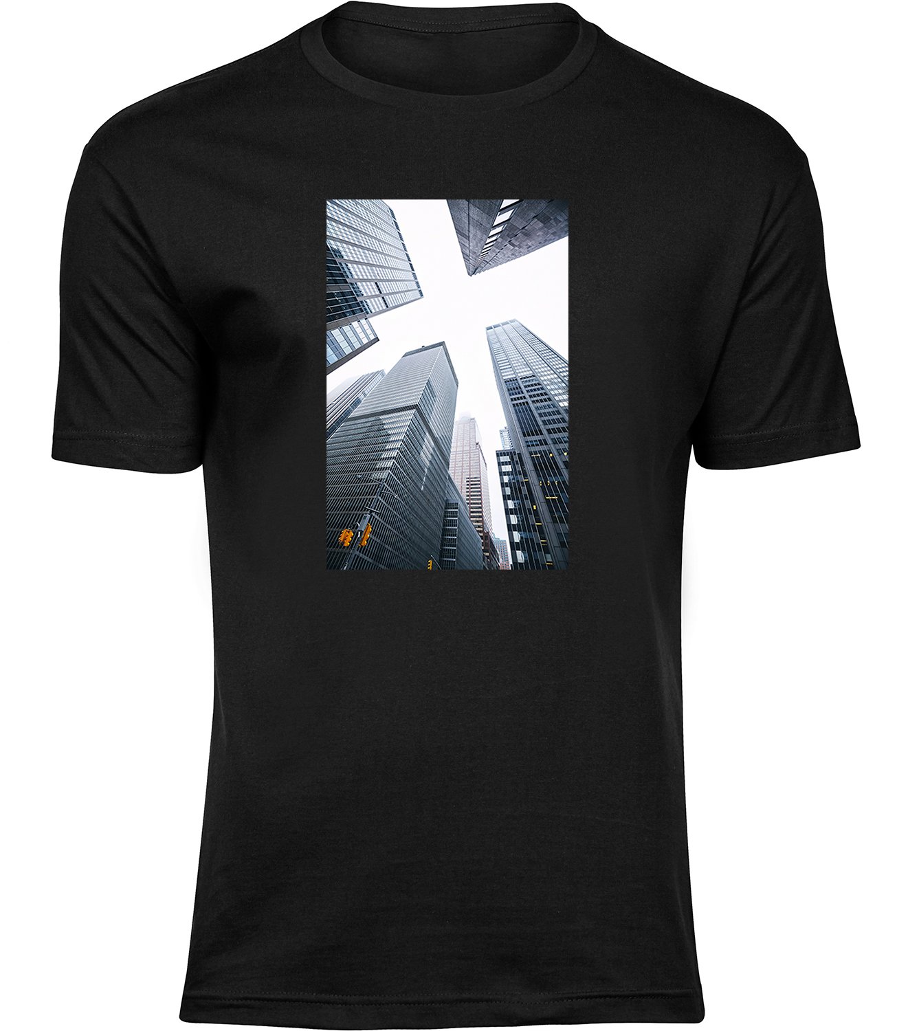 B-449-1 mb Herren Männer Schwarz T-shirt STADTHÖHEN