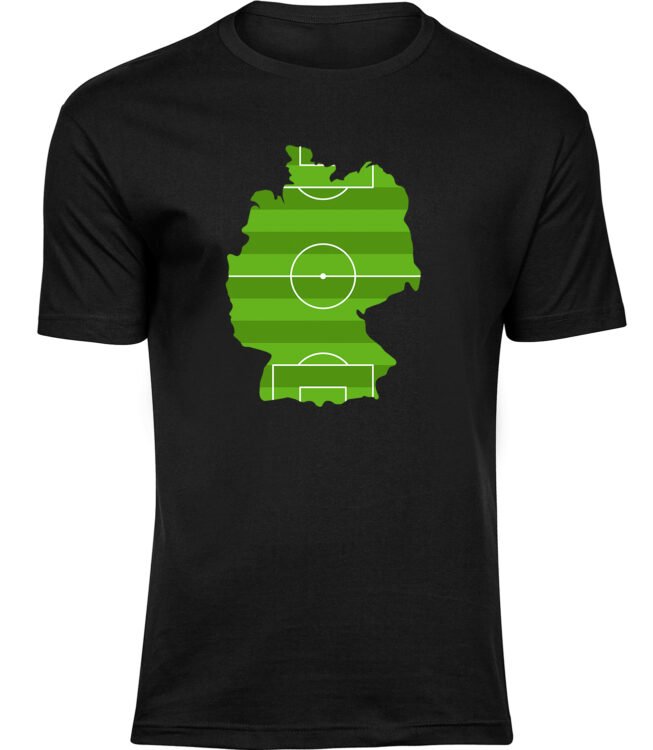 Herren Männer Schwarz T-shirt DEUTSCHER PLATZ