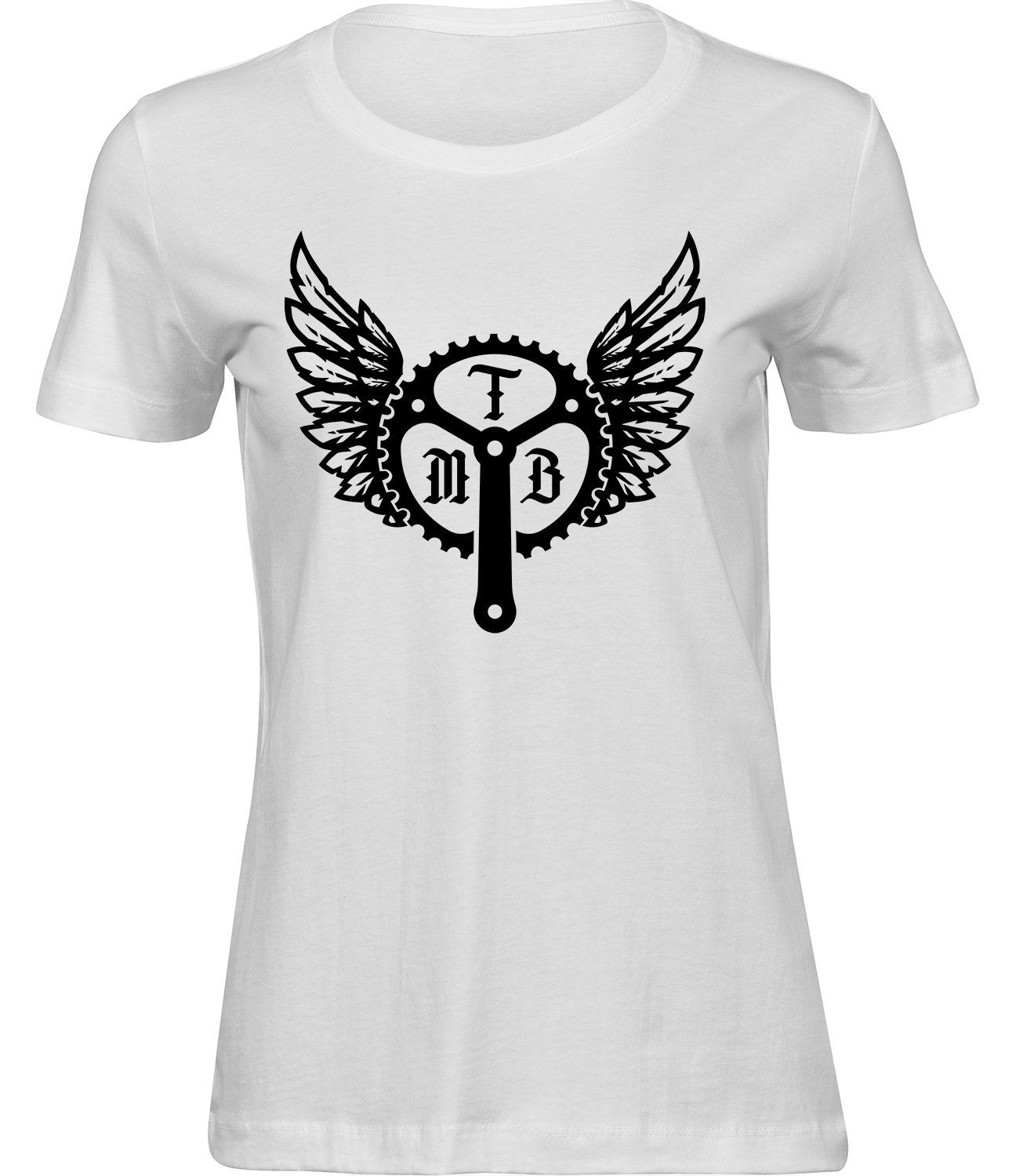 D-167 ww Frauen Weiss T-shirt MTB FAHRRAD-STERN