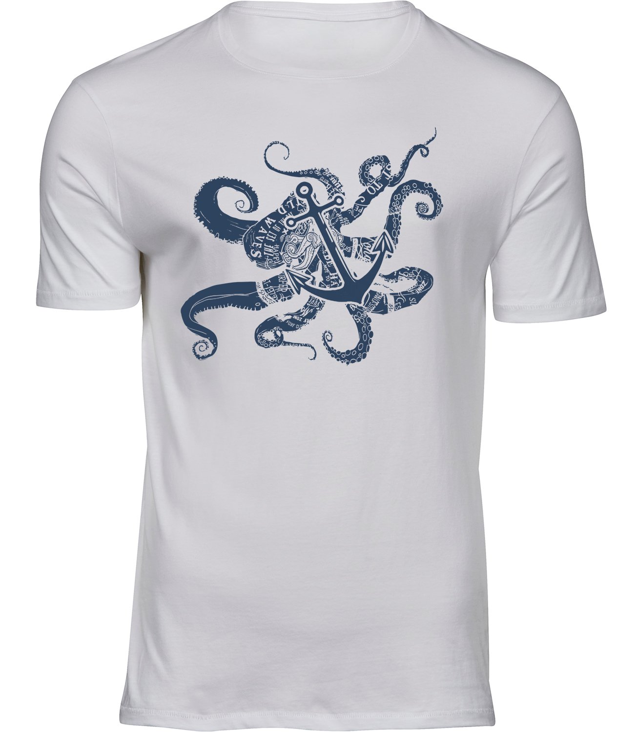 E-125 mw Herren Männer Weiss T-shirt GROSSE KRAKE